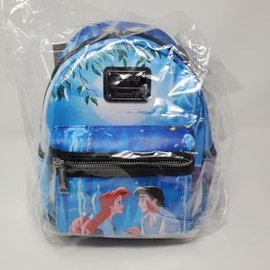 Loungefly Disney Little Mermaid Kiss the Girl Mini Backpack
